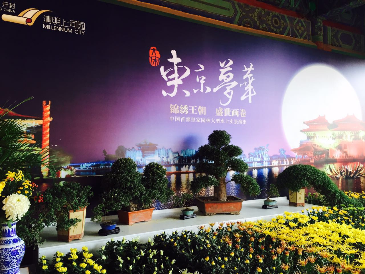 清明上河园棒棒哒！把开封的菊花都展到故宫里去了！