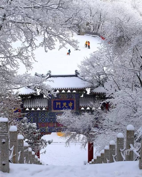 老君山雪景 一种令人无法忘怀的画面！