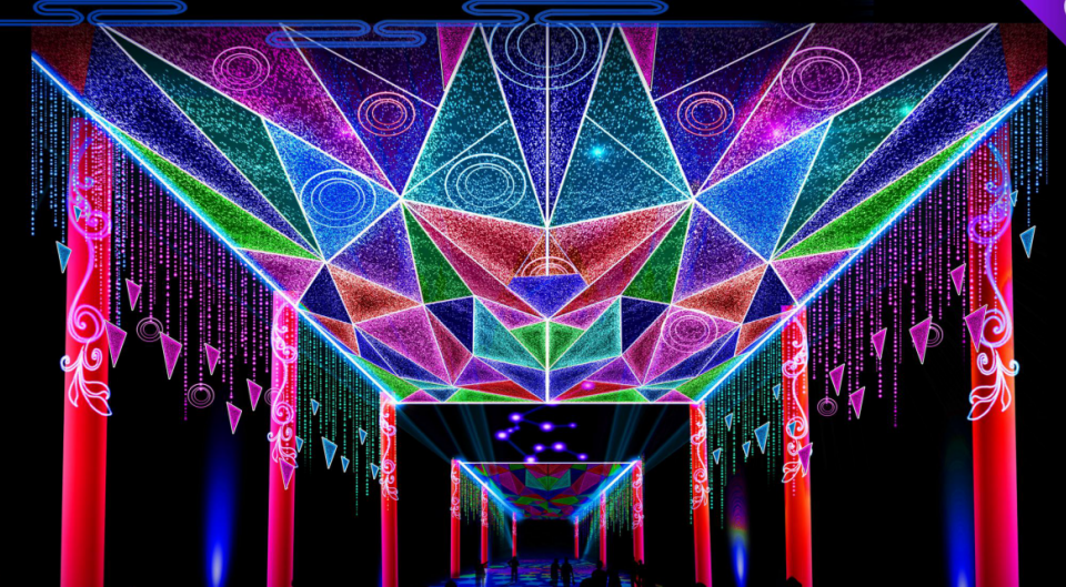 今年春节到绿博园赏灯会