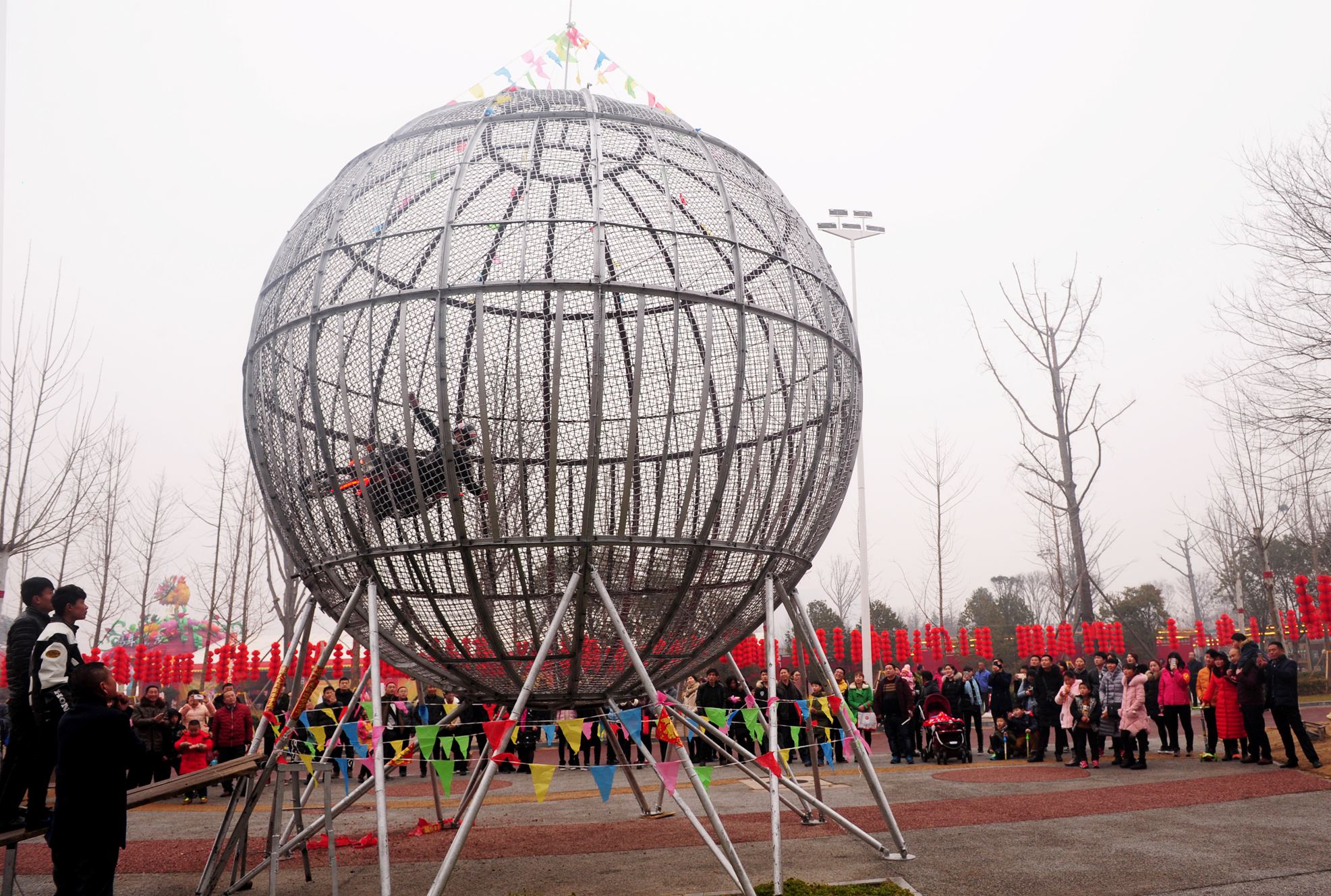 春节假期，绿博园景区游客爆棚！