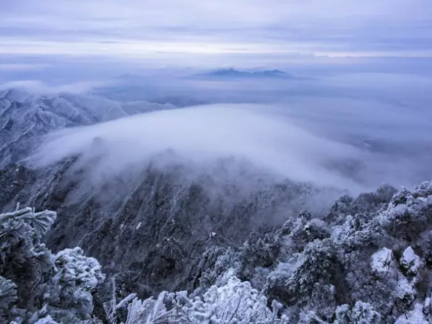皮皮虾我们走 老君山的雪景美极了
