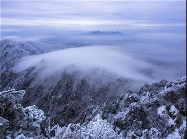 登老君山顶 看云海翻涌 雾凇仙境 登老君山顶 看云海翻涌 雾凇仙境