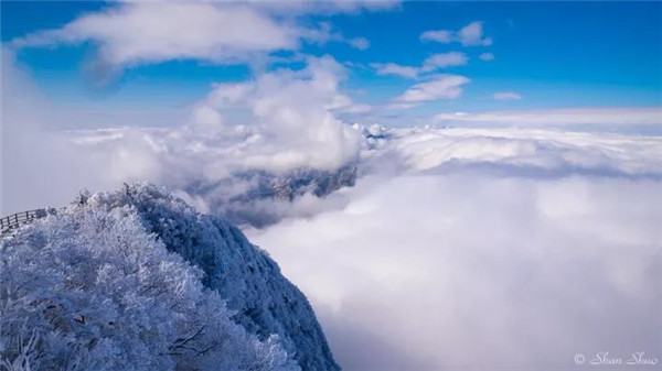 登老君山顶 看云海翻涌 雾凇仙境 登老君山顶 看云海翻涌 雾凇仙境