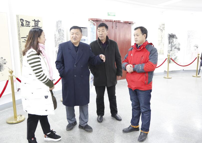 中国翰园碑林举办翰园书画院与长垣文化馆迎新年书画联展