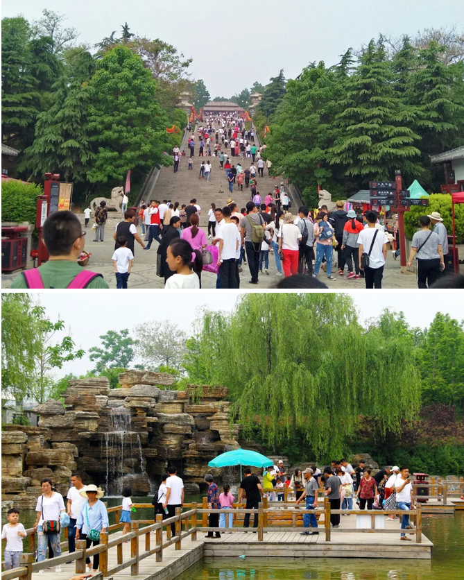 游人井喷——芒砀山旅游区五一节欢乐火爆