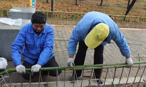 守护花海 绿博园在行动
