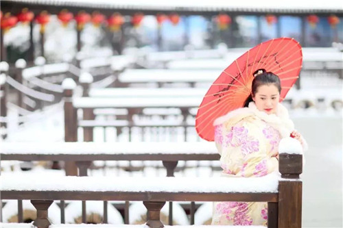 有一种美,是雪后初晴的清明上河园 有一种美,是雪后初晴的清明上河园