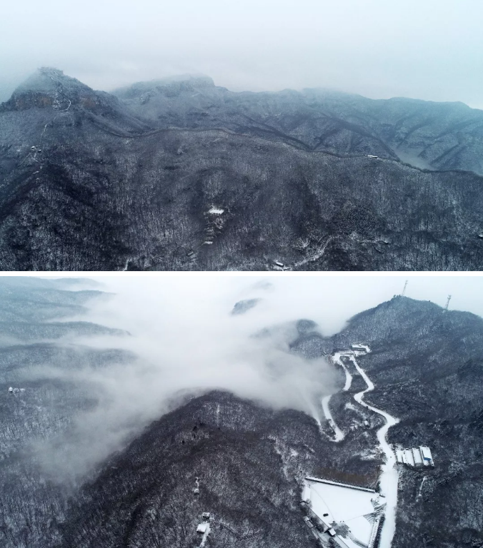 云台山遇上大雪！美景太震撼了！