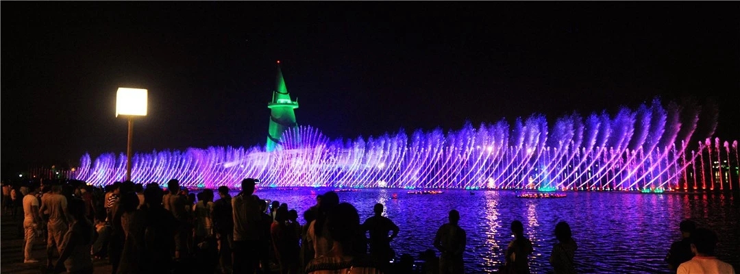 快来郑州绿博园观赏“水炫舞”音乐喷泉！
