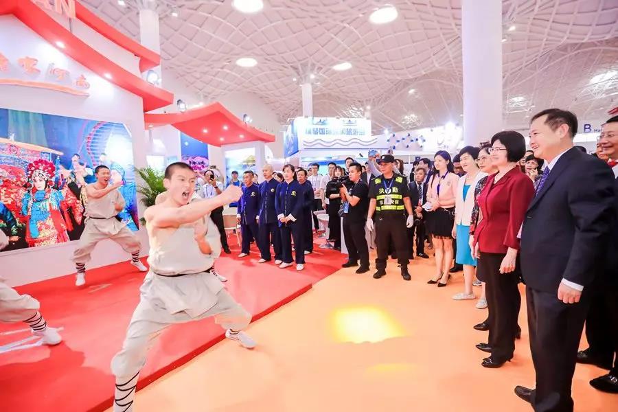 少林功夫精彩亮相2019年海南世界休闲旅游博览会