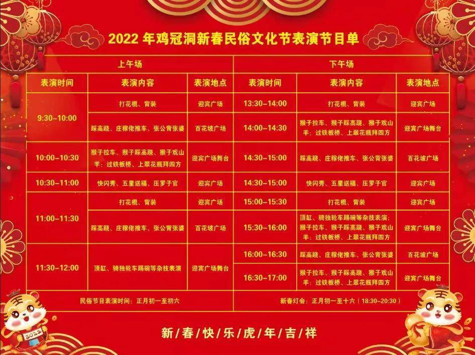 大年初一 鸡冠洞民俗活动精彩纷呈，年味浓！