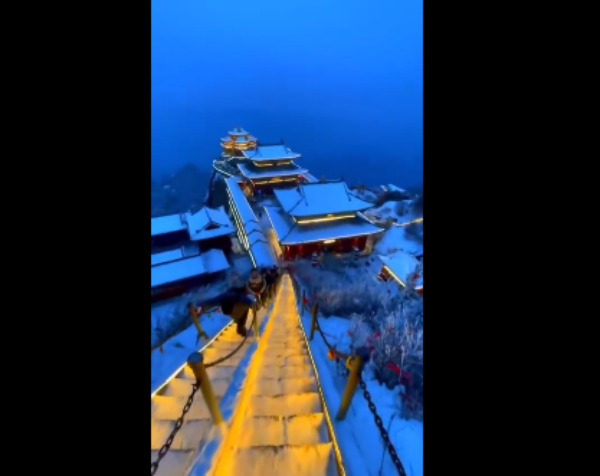 下雪了 为什么要和喜欢的人一起来老君山