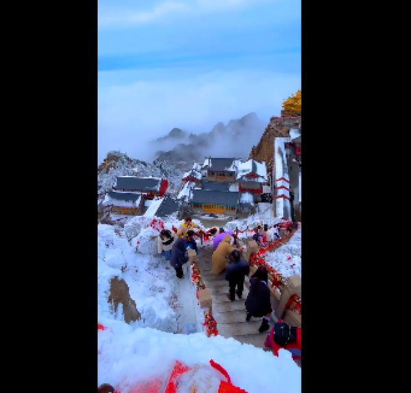 下雪了 为什么要和喜欢的人一起来老君山