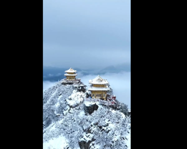 下雪了 为什么要和喜欢的人一起来老君山